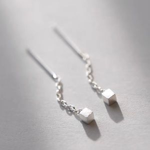 S925 sterling silver mini cube threader
